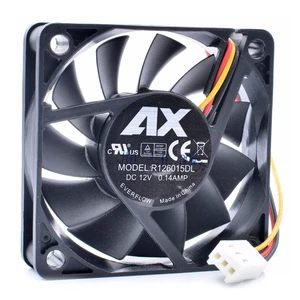 Новый оригинальный R126015DL 6015 6 см 60x60x15 мм 12 В 0.14A контроль скорости тихий компьютерный Вентилятор охлаждения материнской платы