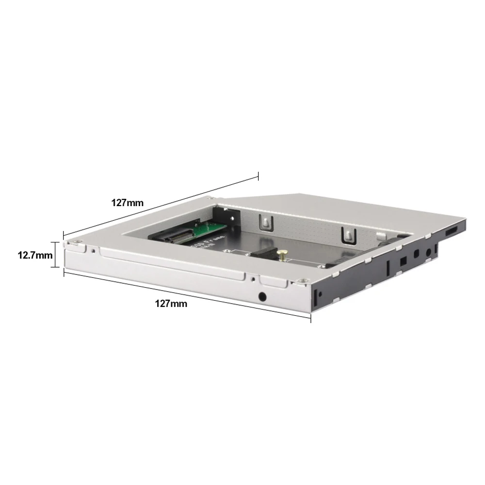 DeepFox алюминиевый корпус NGFF M.2 M2 2nd HDD Caddy 12 7 мм SATA 3 Optibay жесткого диска адаптер DVD 2 5 SSD