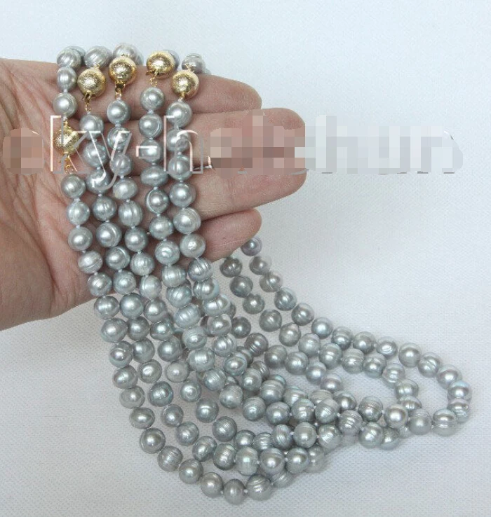Доставка&gt&gt&gt&gt оптовая 5 шт. 17 &quot10 мм серый круглый пресноводного жемчуга