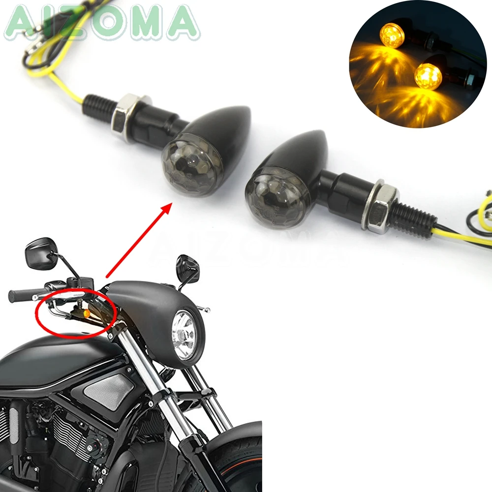 Поворотный сигнал для мотоцикла E mark E11 светодиодная лампа Kawasaki Honda Yamaha DC 12 В