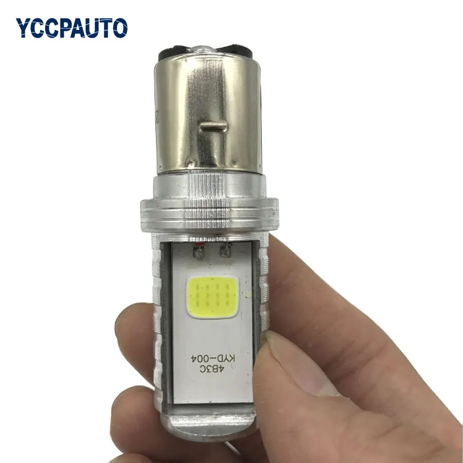 

YCCPAUTO 1 шт. H6 H6M BA20D P15D светодиодный ная фара для мотоцикла 10 Вт 1000LM Hi/Lo луч лампы для мотоцикла скутера фара противотуманная светильник РА