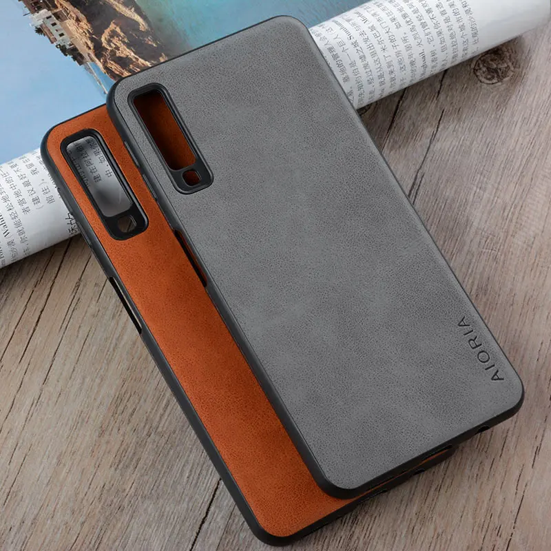 Чехол для Samsung Galaxy A5 A6 A7 A8 A9 Plus Star 2017 2018 coque роскошный винтажный кожаный чехол