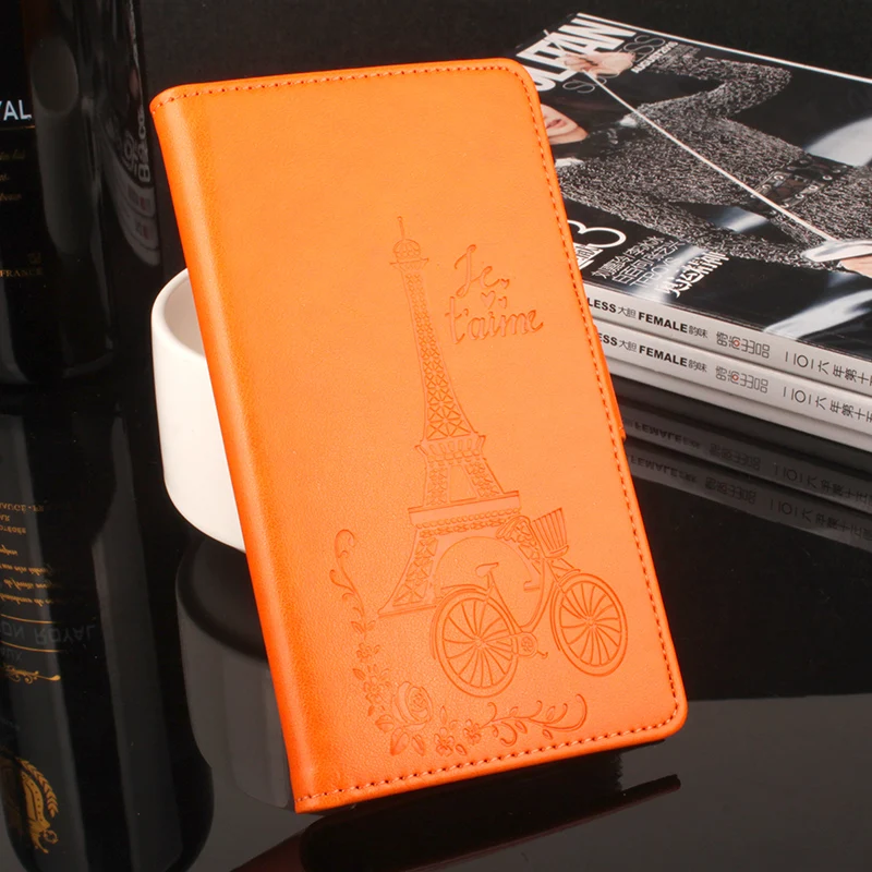 Doogee Homtom HT17 Case 5.5'' Luxury Elegant Flower Tower Leather wallet flip protective cover case for Pro | Мобильные