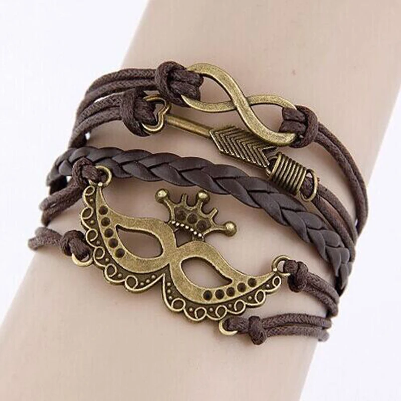 Оптовая или розничная продажа модные женские браслеты ювелирные изделия кожа