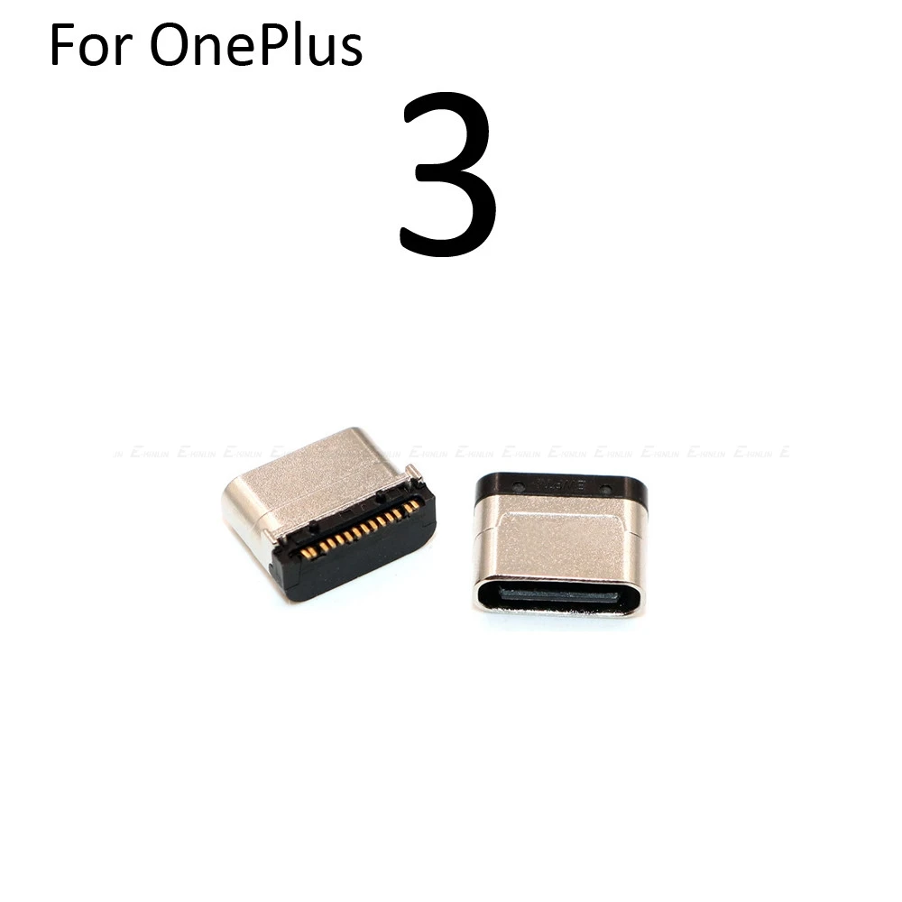 2 шт. для OnePlus X 1 2 3 3T 5 5T 6 6T 7 Pro Micro type C USB разъем питания зарядки Разъем Порт Разъем - Цвет: For OnePlus 3