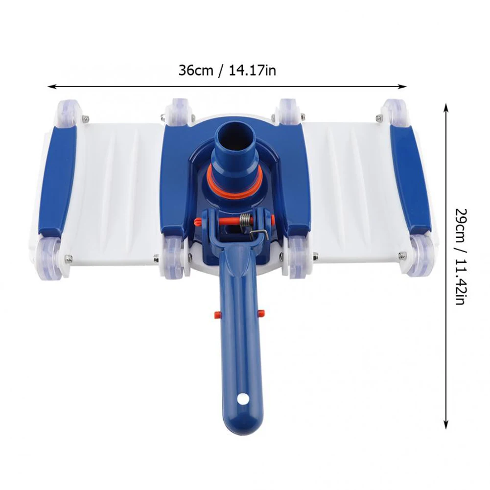 

14 inch Swimming Pool Flexible Vacuum Head with Brush Cleaner Pond Spa Sewage Suction Pool Accessories Cleaning Tool
