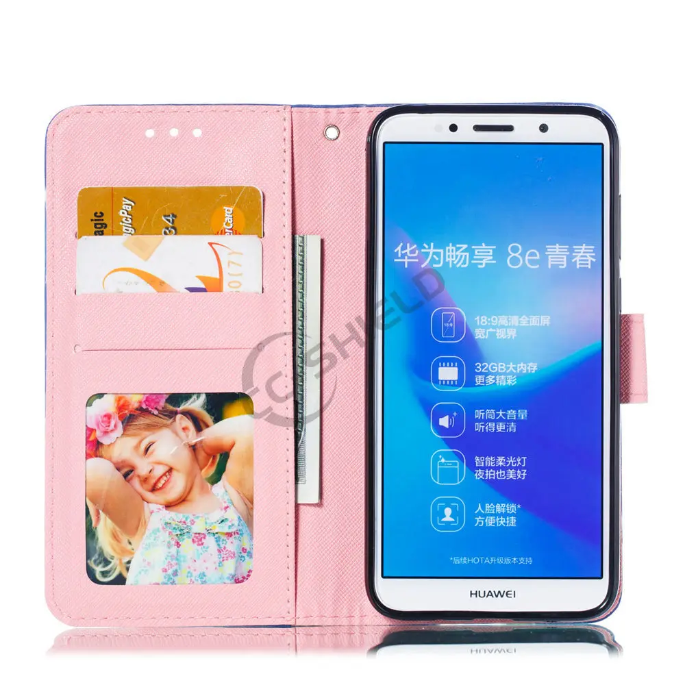 3D Cover For Huawei Honor 7S 7A DUA L22 LX2 Silicone Flip Photo Frame Wallet Phone Case A7 S7 DUA-L22 DUA-LX2 Bag | Мобильные