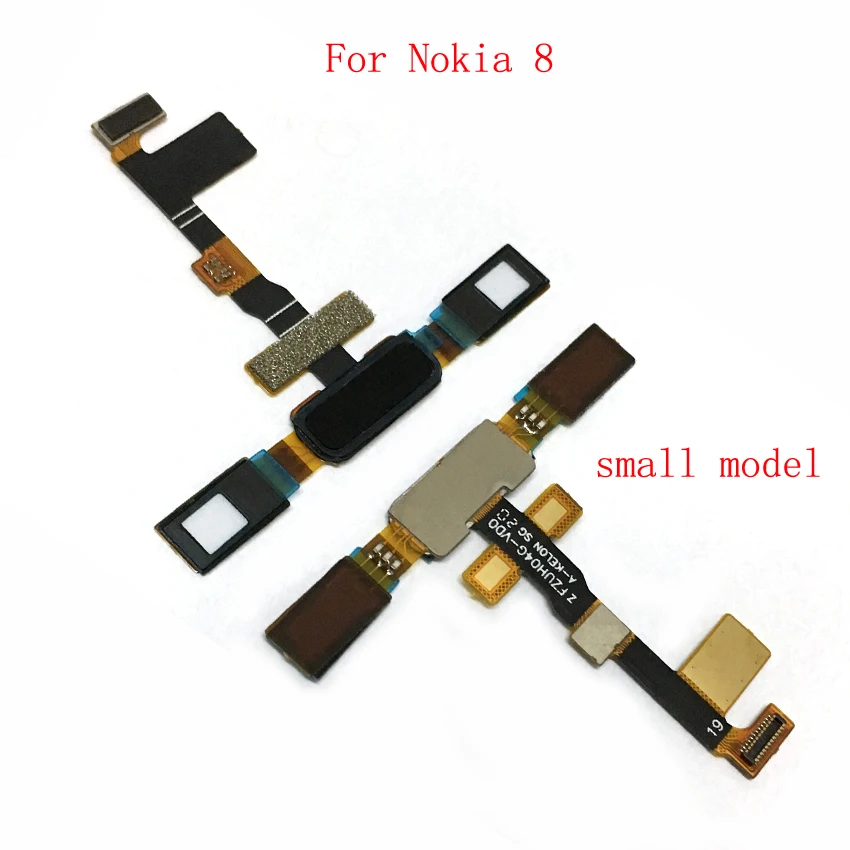 Протестированный датчик отпечатков пальцев гибкий кабель для Nokia 5 6 7 8 Главная Кнопка возврата ключа Touch ID Ремонт Запчасти