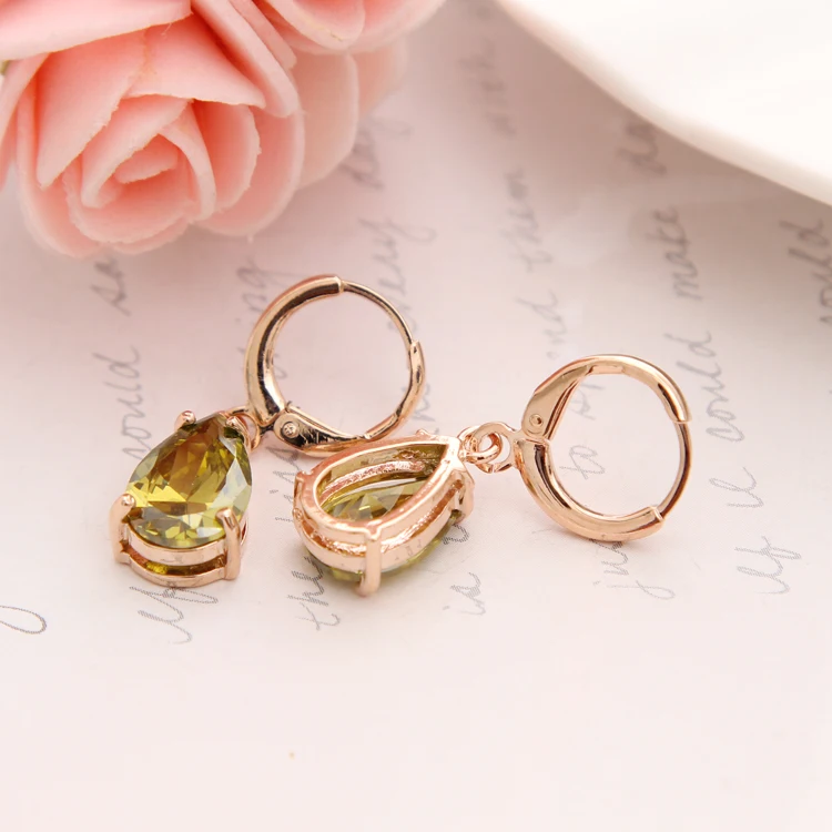 Серьги женские модные циркониевые серьги золотого цвета для вечеринок|pendant