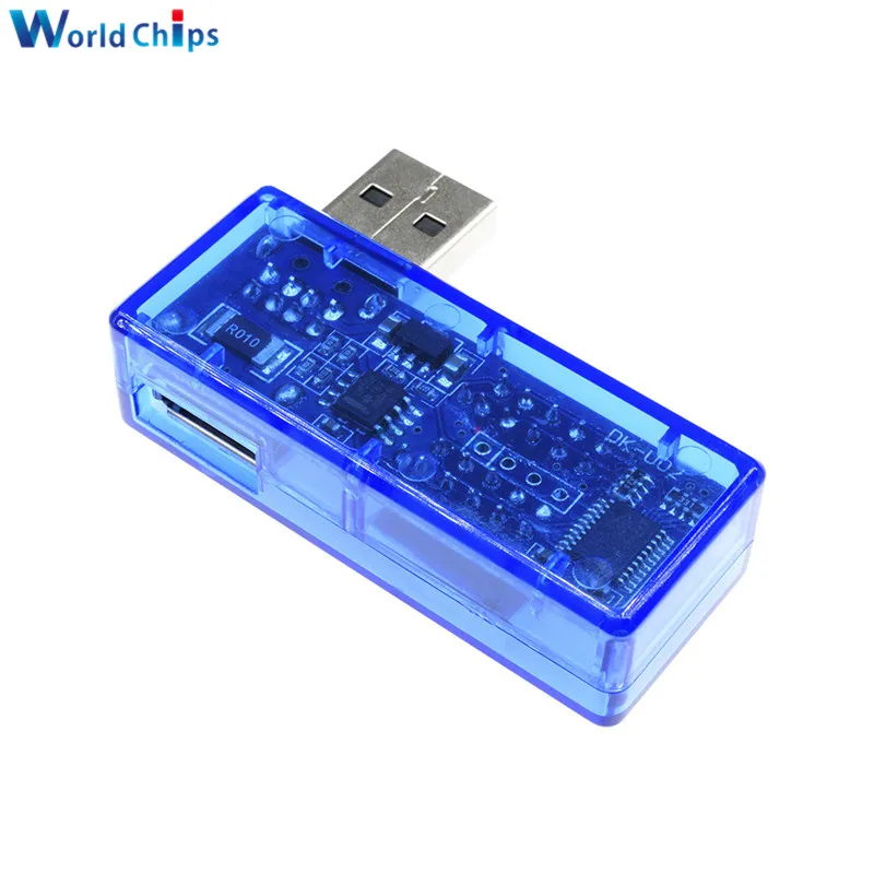 Мини 5 в красный синий USB измеритель напряжения тестер Вольтметр Амперметр