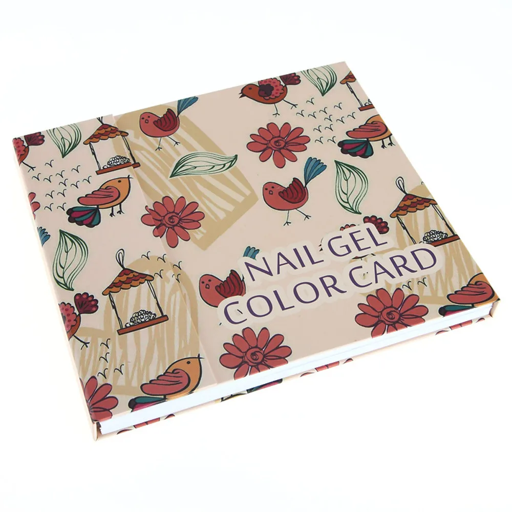 Зеленый 120 Color Model Nail Gel Polish Color Display Box Book Dedicated White Nail Gel Polish Display Card Chart with Tips 10 - Цвет: Зеленый