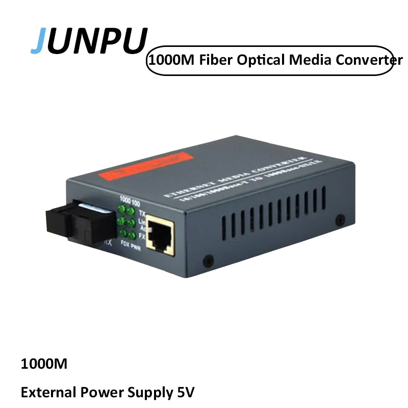 Junpu 1 пара htb gs 03 20km SC 1000 м Gigabit enternet media converter 20 км оптический медиаконвертер
