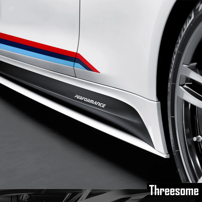 SRXTZM M Стильные наклейки на боковую юбку для BMW F30 F34 F32 F10 3 серии 320 328 5 520 528 M3 |