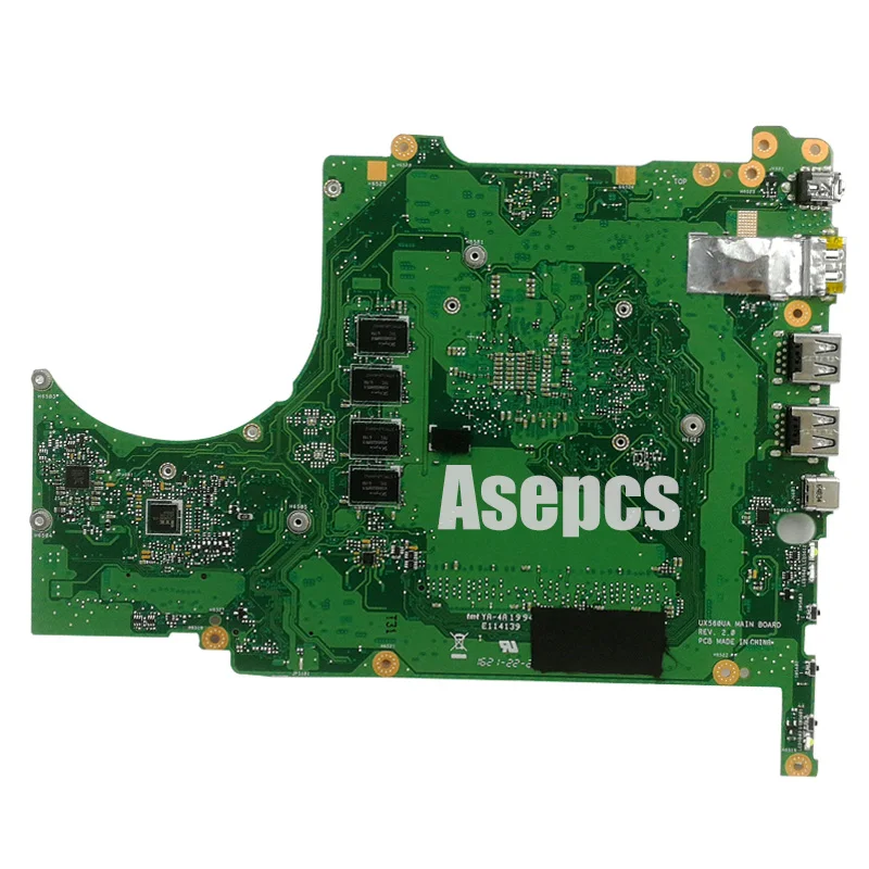 Q504UA материнская плата для ноутбука For Asus Q504U Q504 тестовая оригинальная 8G RAM / I5 6200U CPU