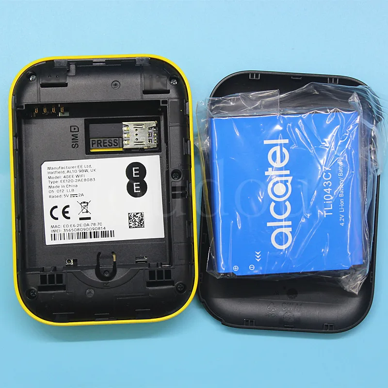 Разблокированный Alcatel EE120 Cat12 600 Мбит/с портативный аккумулятор 4300 мАч 4G LTE