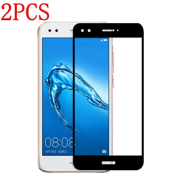2 шт. закаленное стекло с полным покрытием для Huawei Y6 Pro 2017 защитная пленка экрана SLA