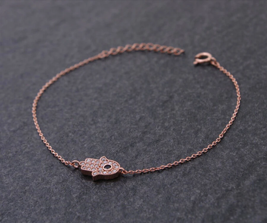 Модные золотые серебряные хрустальные бриллиантовые браслеты Hamsa высокого