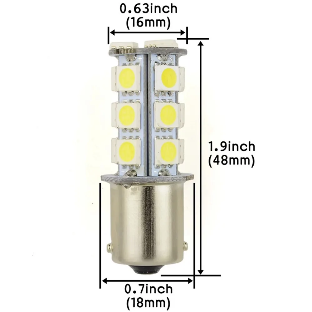 Safego 4 шт. 1156/1157 BA15S 18 SMD 5050 Светодиодная лампа для автомобильного сигнала поворота