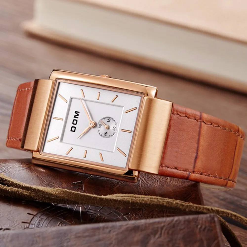 DOM марка роскошные мужчины и женщины одеваются старинные случайный кварцевые