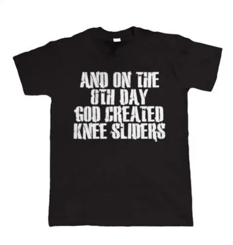 Футболка хлопок Для мужчин футболки с коротким рукавом на 8th день Бог создал