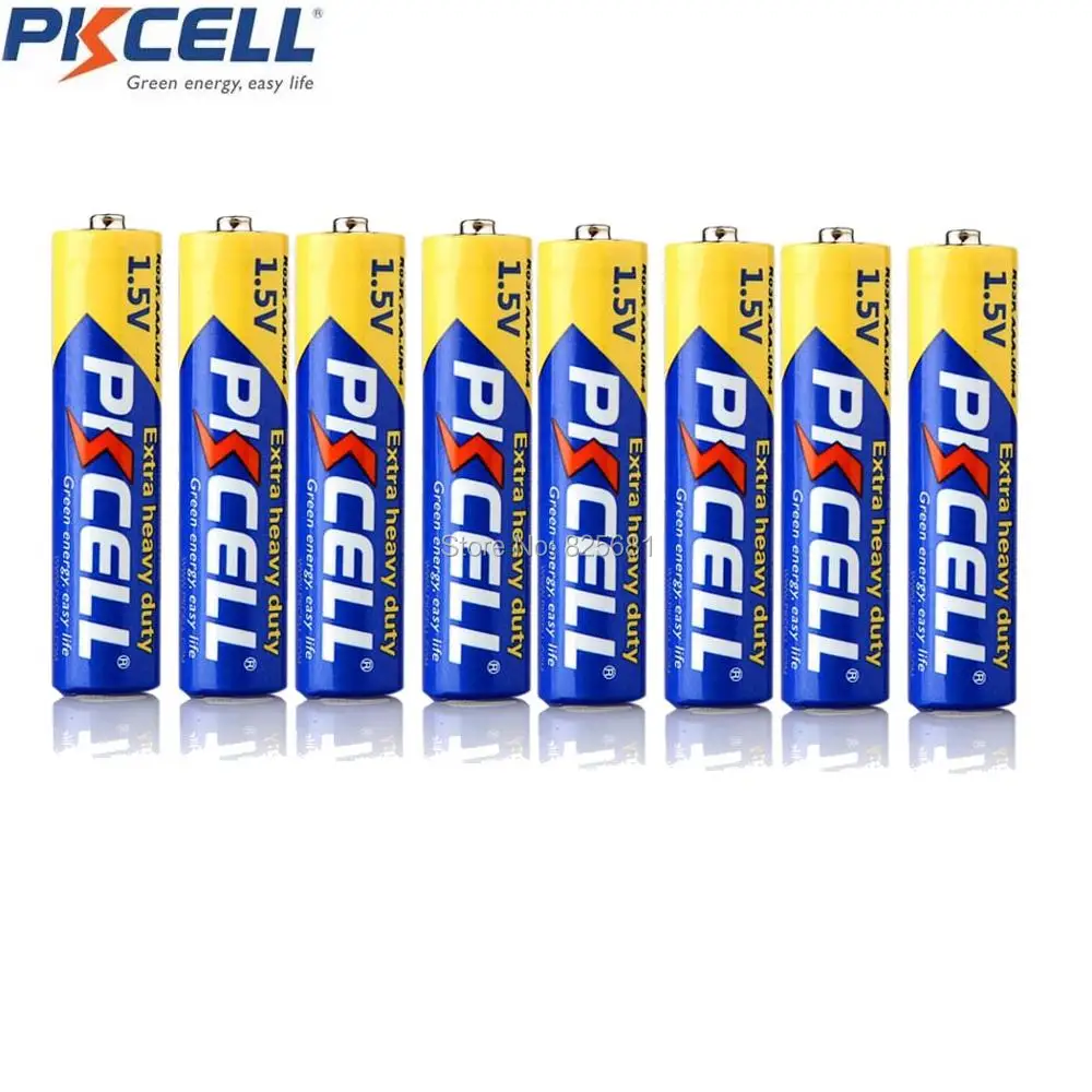 24 шт. PKCELL AAA Батарея R03P aaa 1 5 V 45 минут углеродная цинковая батарея сверхповышенной