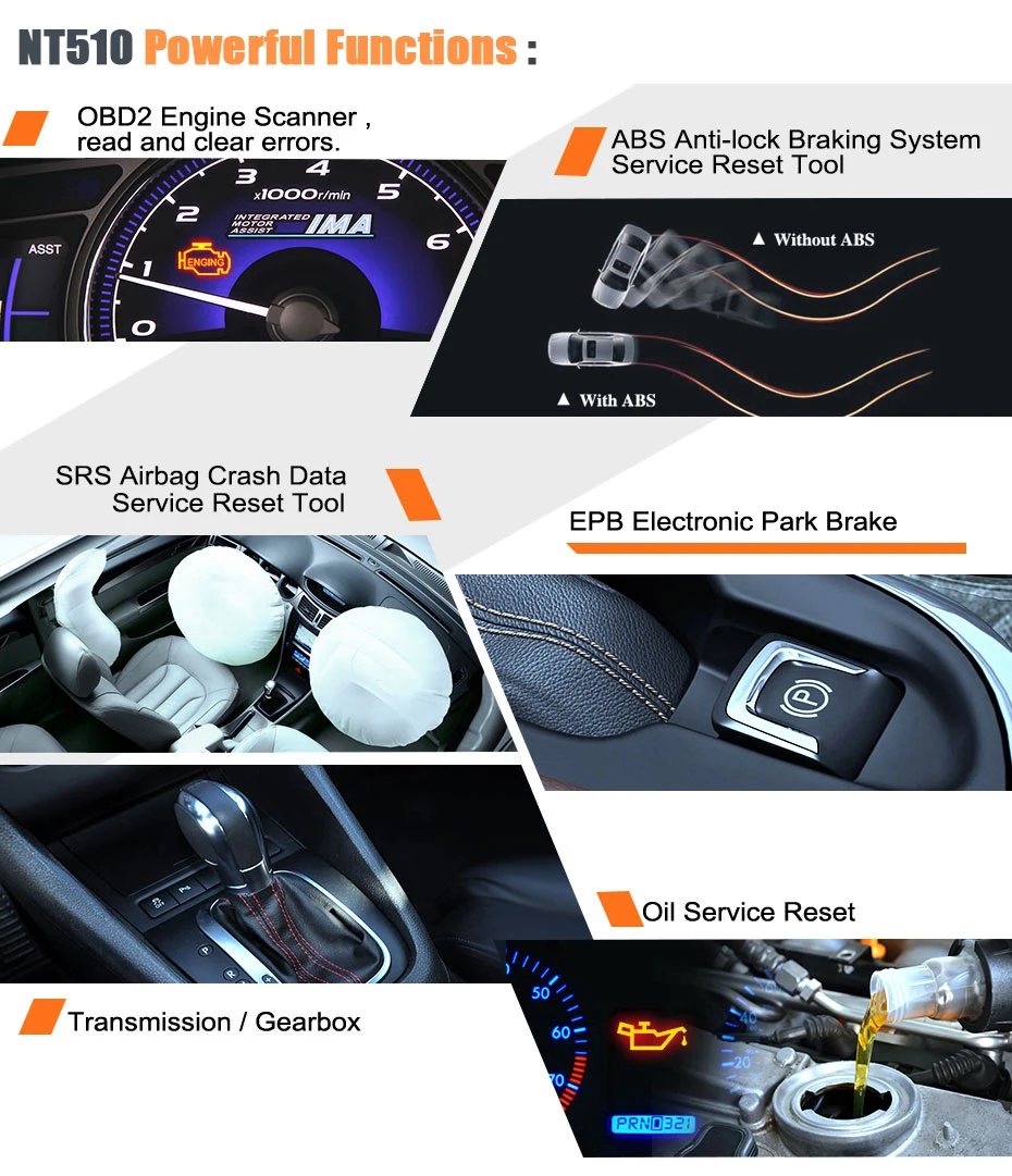 FOXWELL NT510 Elite полная система OBD2 автомобильный диагностический инструмент ABS подушка безопасности SRS EPB сброс масла DPF BMS ODB2 OBD 2 Автомобильный сканер
