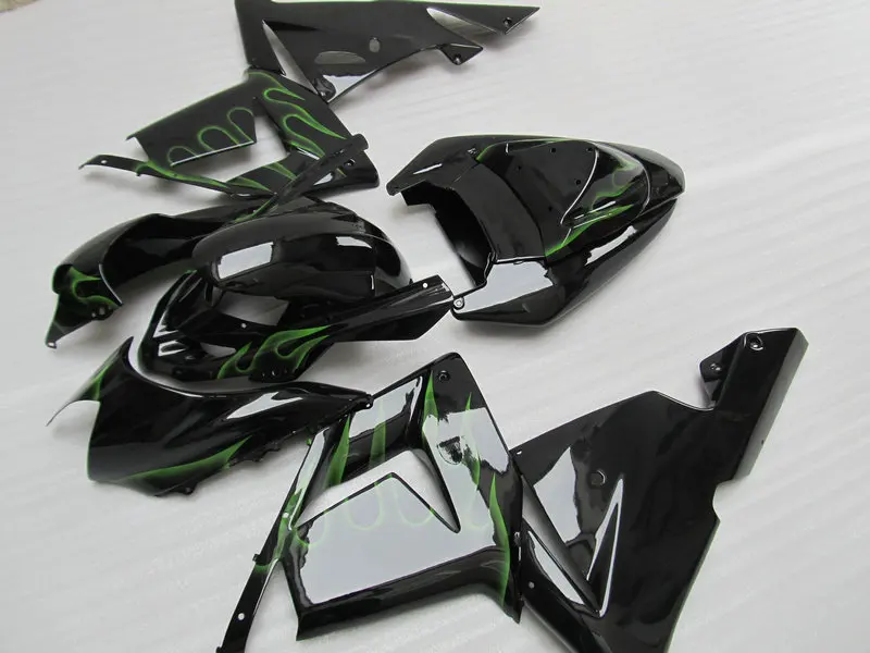 Пользовательские мотоцикл обтекатель комплект для KAWASAKI Ninja ZX10R 04 05 ZX 10R 2004 2005 ABS