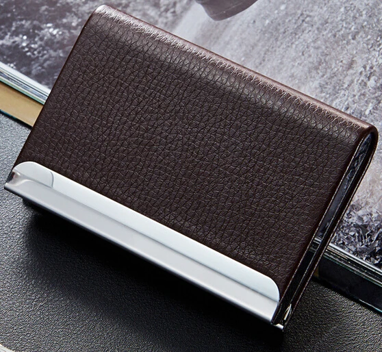 Визитница для мужчин и женщин визитница из ПУ кожи|holder business card|business cards blackblack card |
