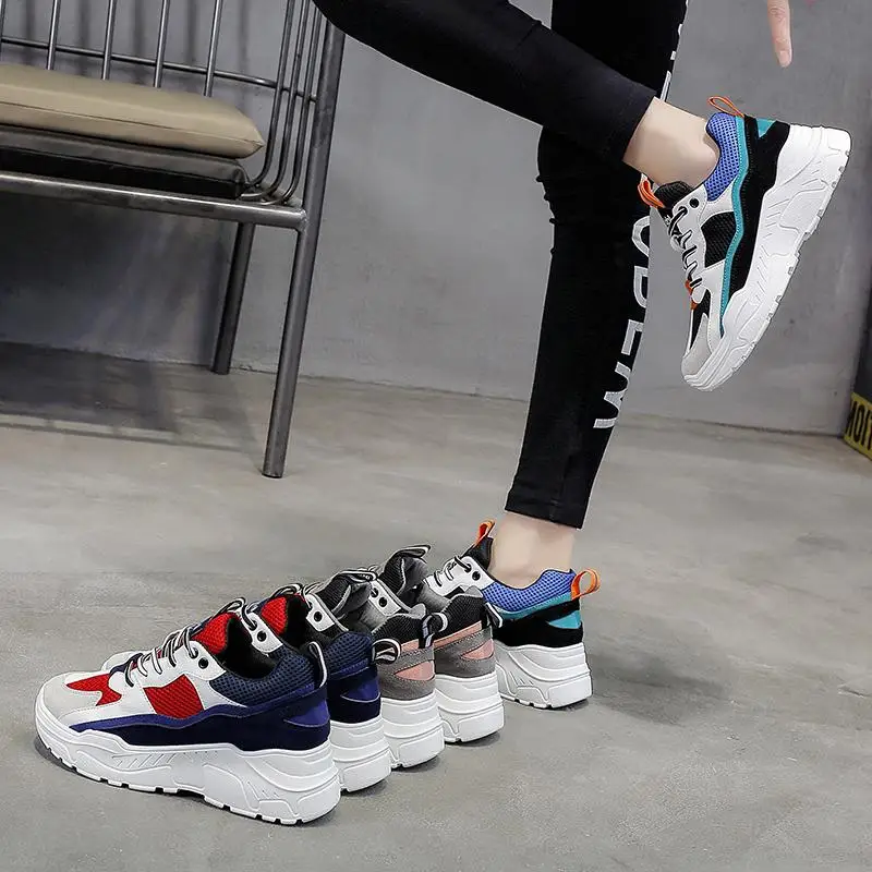 Женские кроссовки модная повседневная обувь женские для тенниса Дышащие