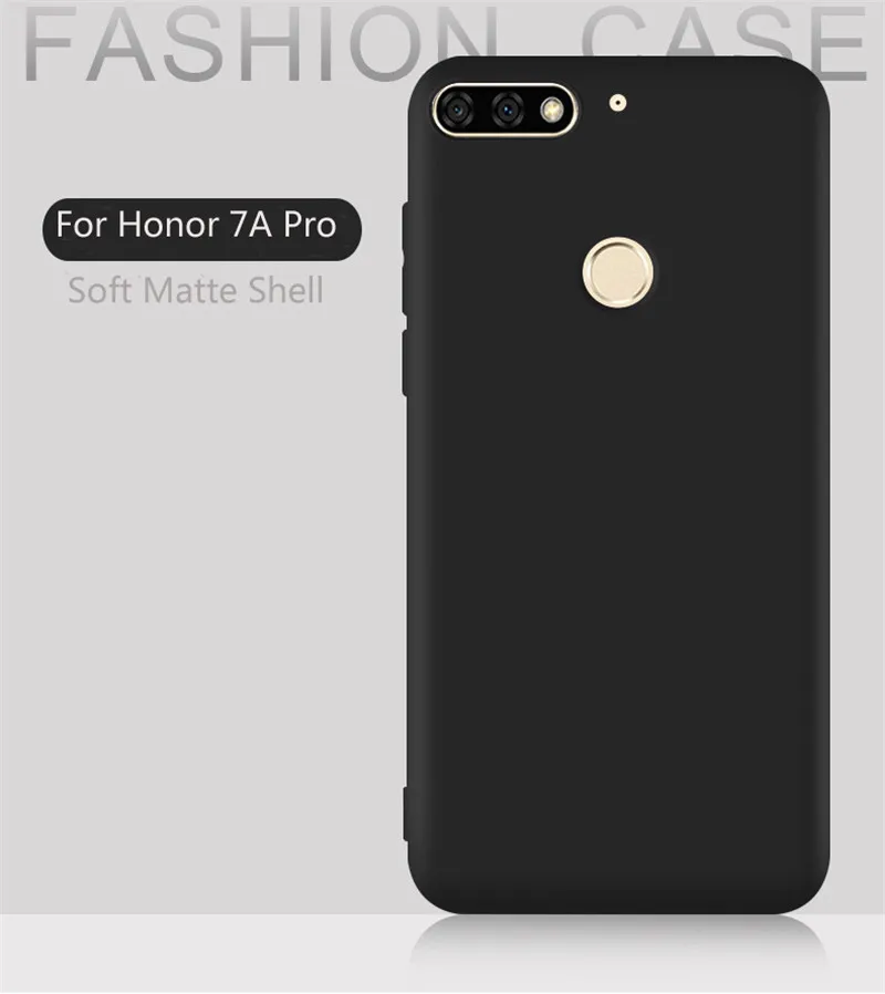 Чехол для Huawei Honor 7a Pro чехол 7 A чехлы из ТПУ с высокой задней крышкой мягкий
