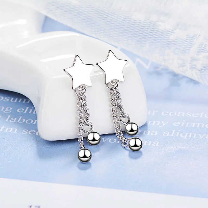 Классические серьги гвоздики со звездами для женщин женские корейские простые