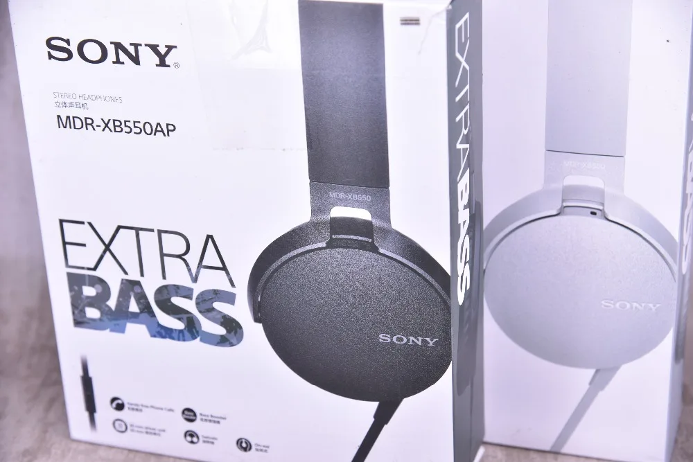 Б/у оригинальная гарнитура SONY MDR XB550AP Extra Bass стереогарнитура громкой связи