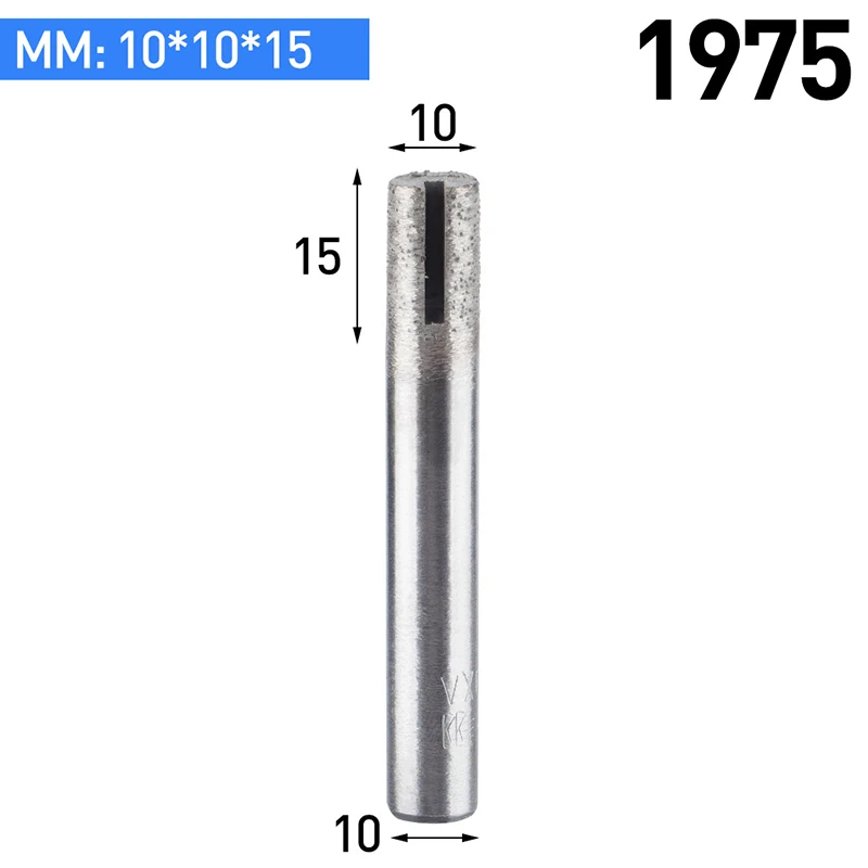 1975 HUHAO 1 шт. Камень Гравировальный Бит камень машина резак ЧПУ маршрутизатор бит для камня резьбы инструмент гальванический Алмазный маршрутизатор бит - Длина режущей кромки: 1975