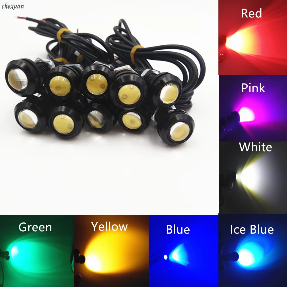 CSCSNL автомобильных ламп Led орлиный глаз 12V 10 шт./упак. 18/23 MM DRL Дневной свет