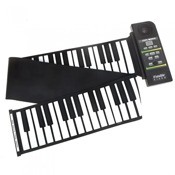 Portable 88 Keys Flexible Roll Up Piano Electric Folding Keyboard piano With Foot Pedal