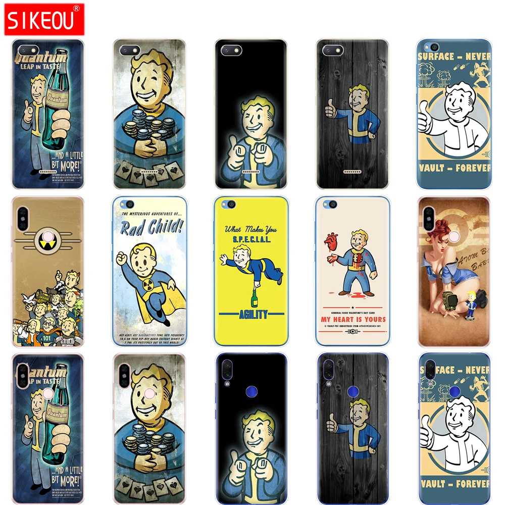 Чехол для redmi 6a 6 pro чехол xiaomi note 7 go mi9 SE Black Isle Studio game Fallout|Бамперы| |