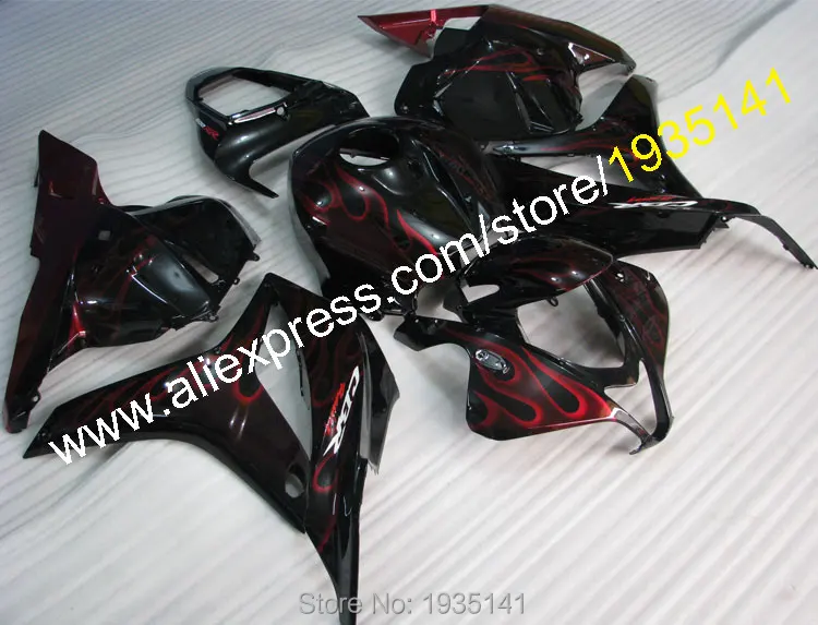 Для Honda CBR600RR F5 2009 2010 2011 2012 CBR 600RR 09 10 11 12 Красный Пламя мотоциклетный полный