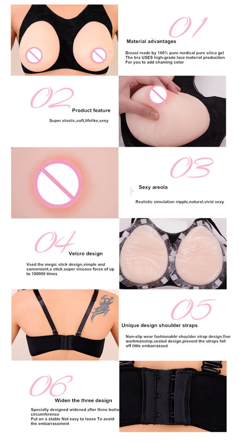 Hot Sale Large Silicone Forms Real Breast Bust Silicone Tits for Crossdresser 3600g/pair,tear Drop Silicone Breast