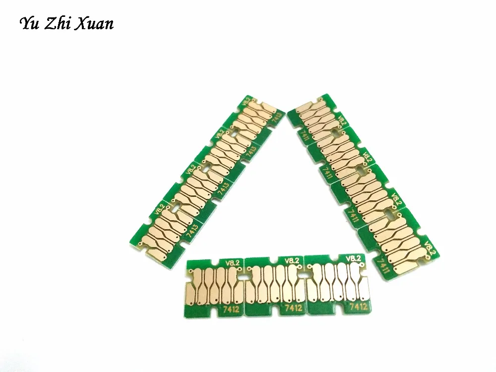 Yu Zhi Xuan! 1000 мл T7411 T7412 T7413 T7414 Одноразовый чип для принтера Epson F6270 F7270 F9270 F7080