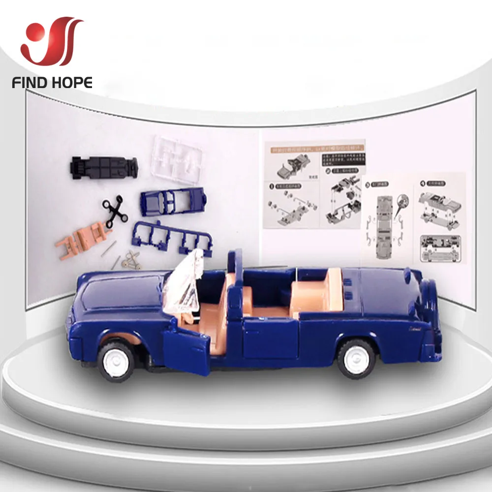 1:87 4D Роскошные лимузины сборочная модель автомобиля пазл Lincoln Rolls HUMMER Cadillac