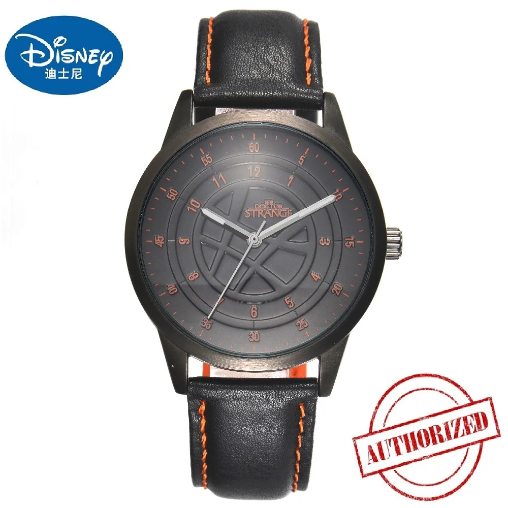 DISNEY модные кожаные часы для мужчин лучший бренд класса люкс кварцевые мужские s