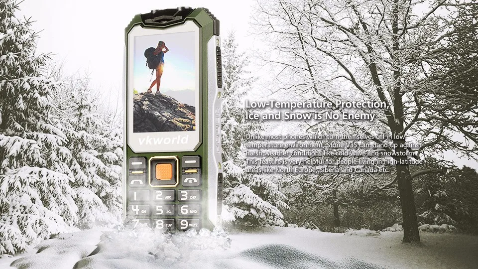 Новое поступление VKworld Stone V3S IP67 водонепроницаемый пылезащитный Небьющийся банк питания для мобильного телефона длинный режим ожидания открытый армейский светодиодный