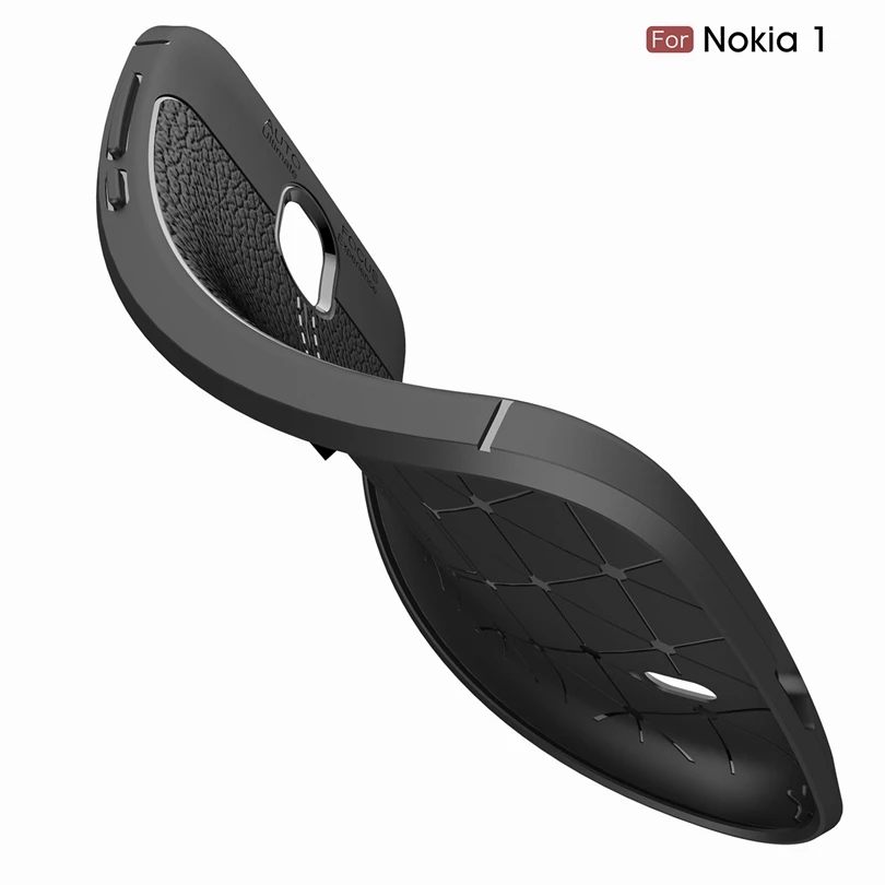 For Nokia 1 / Nokia1 Case Phone Back Protective Smartphone Soft Litchi striae Shockproof Cover | Мобильные телефоны и