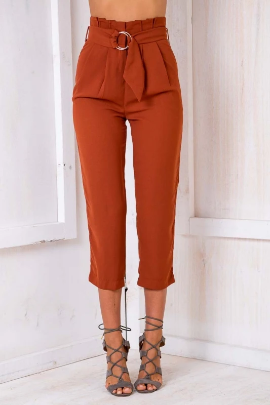 Весной и летом Ретро Тонкий Элегантный Работа сплошной цвет девять очков высокой