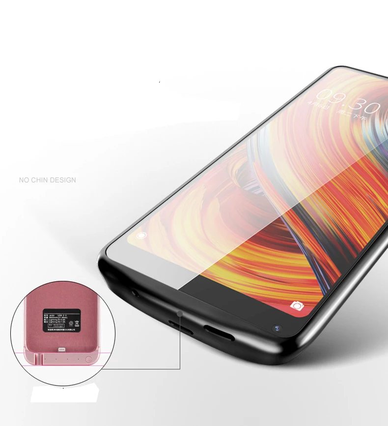 Для Xiaomi mi Mix 2S Чехол для аккумулятора Тонкий Силиконовый противоударный аккумулятор зарядное устройство задняя крышка mi x2s power Bank чехол зарядный чехол