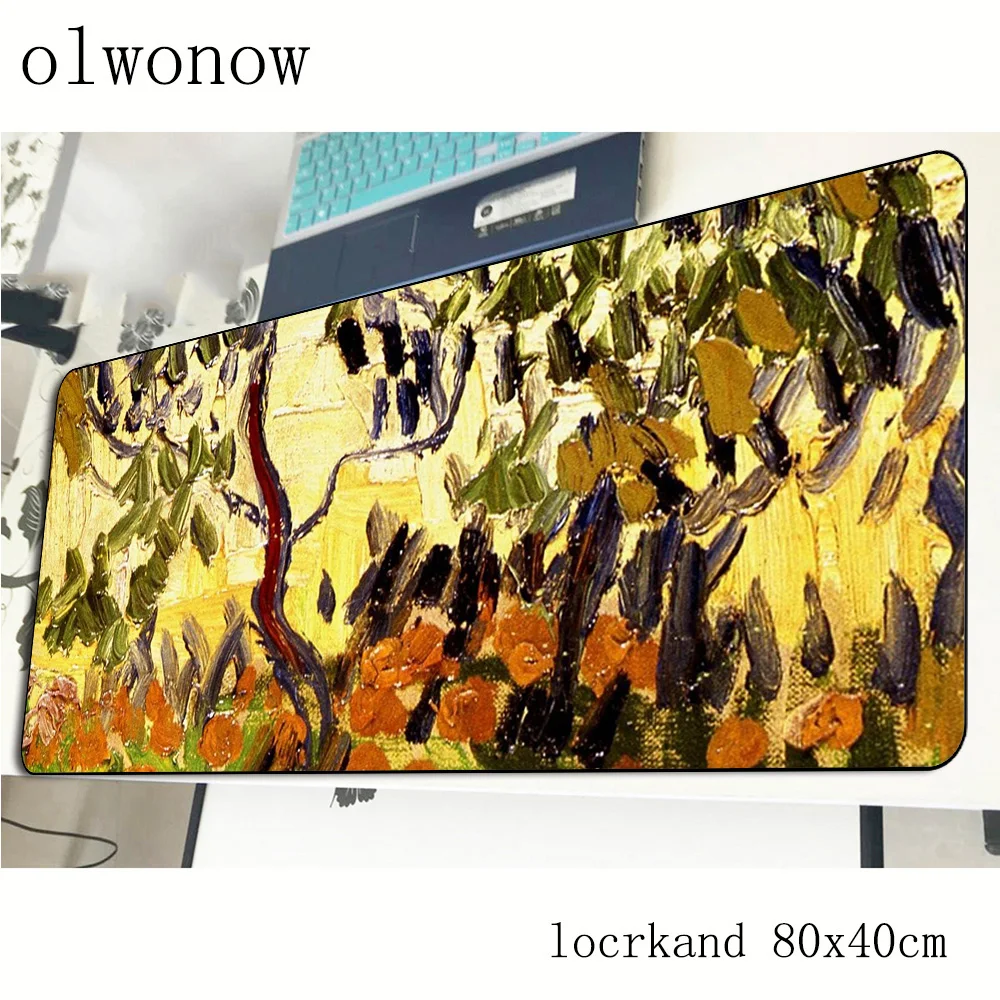 Ван Гог коврик для мыши с изображением 800x400x3 мм профессиональный игровой геймер