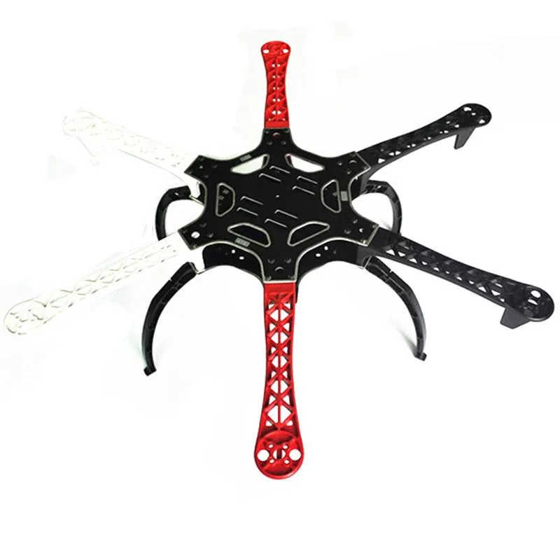 DIY F550 Hexa-Rotor Air Flame 550mm 6 Aixs Frame Kit w / Universal Simple Landing Skid Gear For RC Multicopter Motor ESC Part | Игрушки и