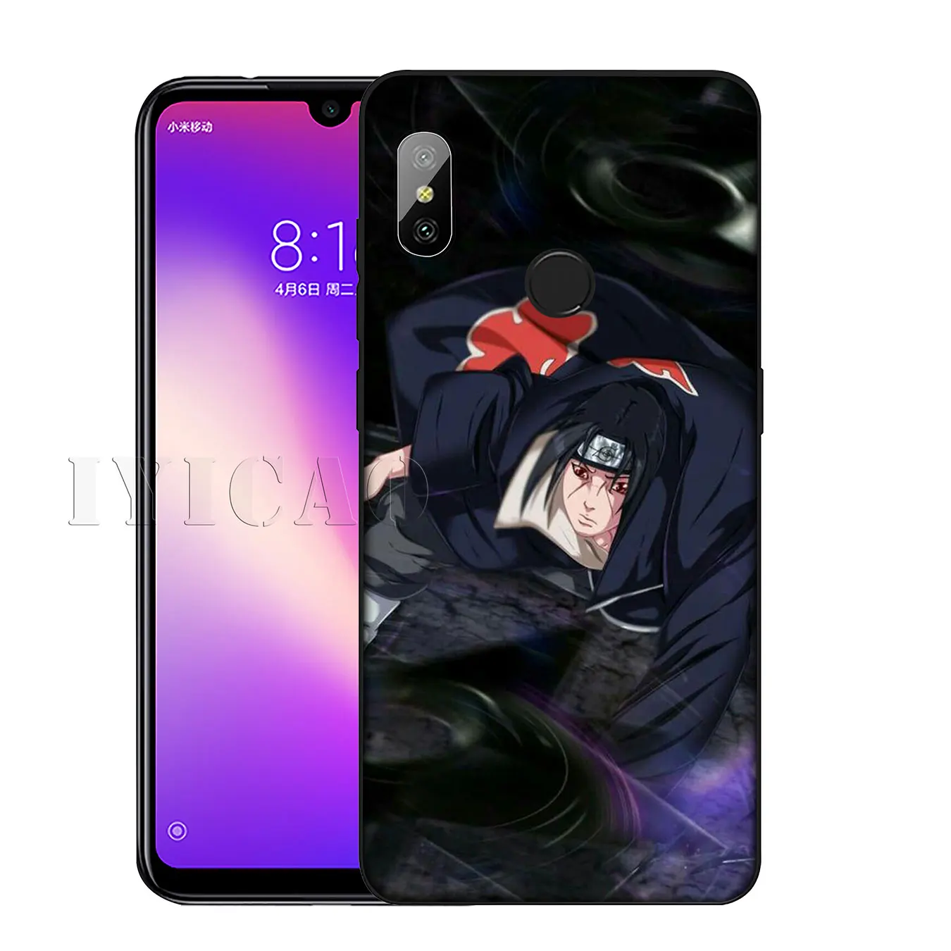IYICAO Japanese Anime NARUTO Itachi Soft Silicone Case for Xiaomi Redmi K30 K20 8A 7A 6A 5A S2 GO Note 8 8T 7 5 6 Pro Cover |