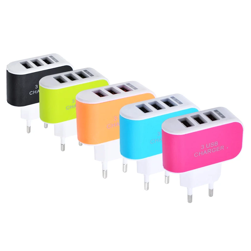 K' вилка настенная зарядная станция 3 порта USB зарядка зарядное устройство