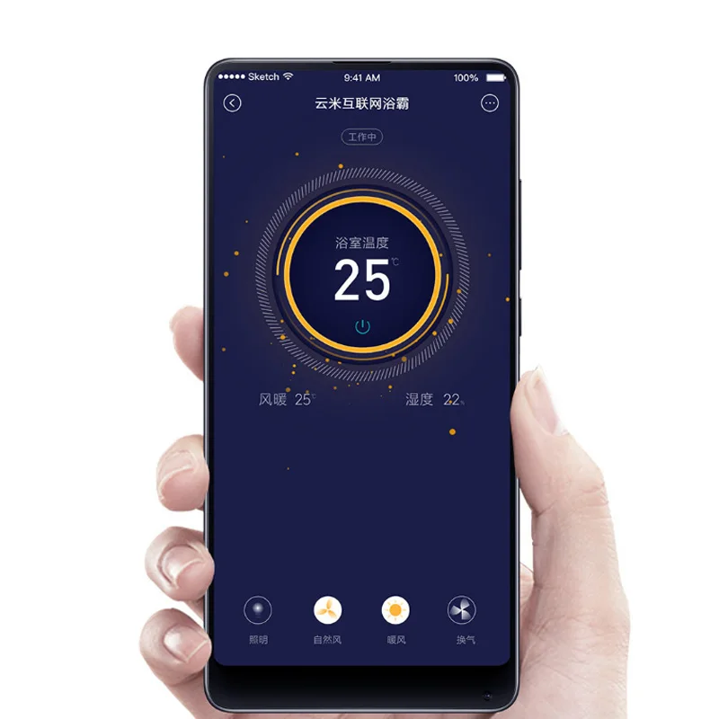 Xiaomi Mijia Viomi Многофункциональный светодиодный обогреватель для ванной, потолочный светильник для ванной, приложение для управления, Xiaomi Youpin, комплекты для умного дома, 220 В, 2400 Вт